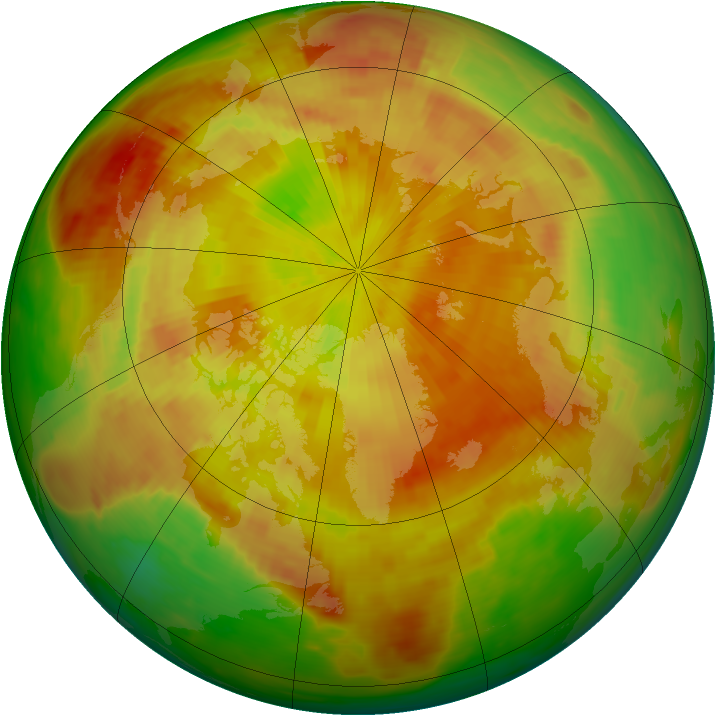 Arctic ozone map for 10 May 1979